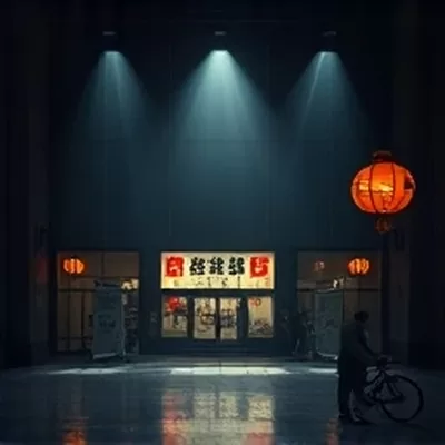 国产内容专题主视觉画面：分镜格与栏目索引板并置的编辑台场景