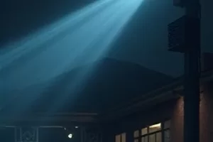 剧集《铁轨旁的家》里老宿舍窗外驶过货运列车的画面