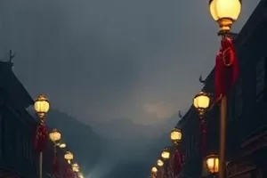 纪实片《雪线邮路》里邮车行驶在积雪山路的远景